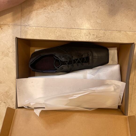 Tsubo Phad D3-01 Men’s Black Leather Shoes | Size 10 | Vintage | New in Box - Picture 13 of 13